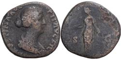 Ancient Coins - Roman Empire, Faustina II, Sestertius, 145-161, Rome, Bronze,