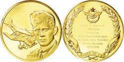 World Coins - France, Medal, L'Histoire de la Conquête de l'Air, Major E. Mannock, Aviation