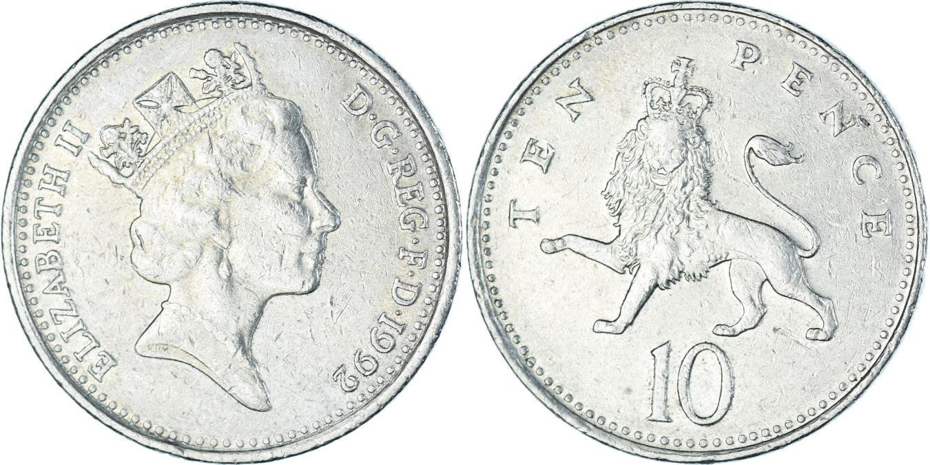 Coin Great Britain 10 Pence 1992 European Coins coin-great-britain-10-pence-1992-european-coins