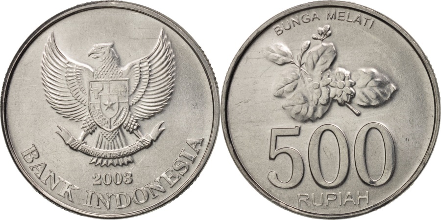 Indonesia, 500 Rupiah, 2003, Perum Peruri, , Aluminum, KM:67 | Asian ...