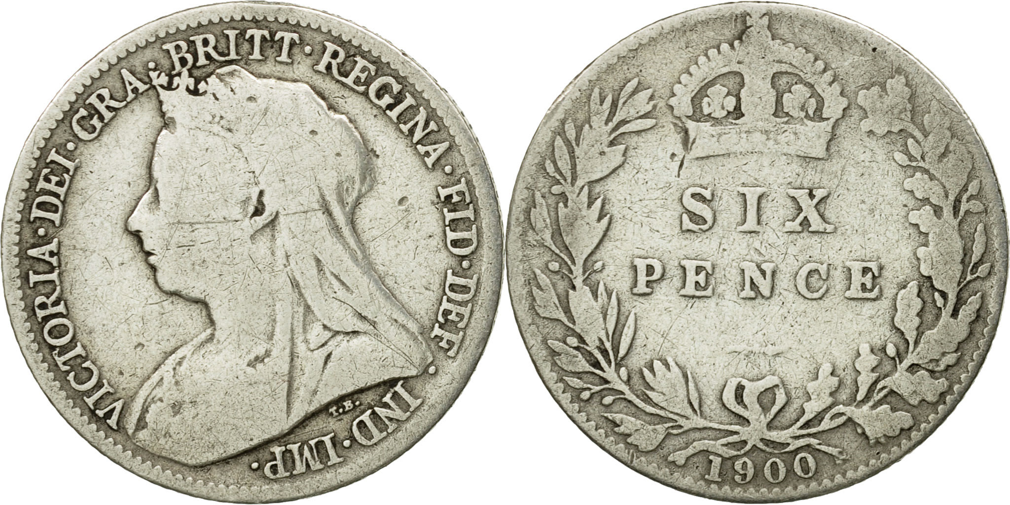Coin, Great Britain, Victoria, 6 Pence, 1900, , Silver, KM:779