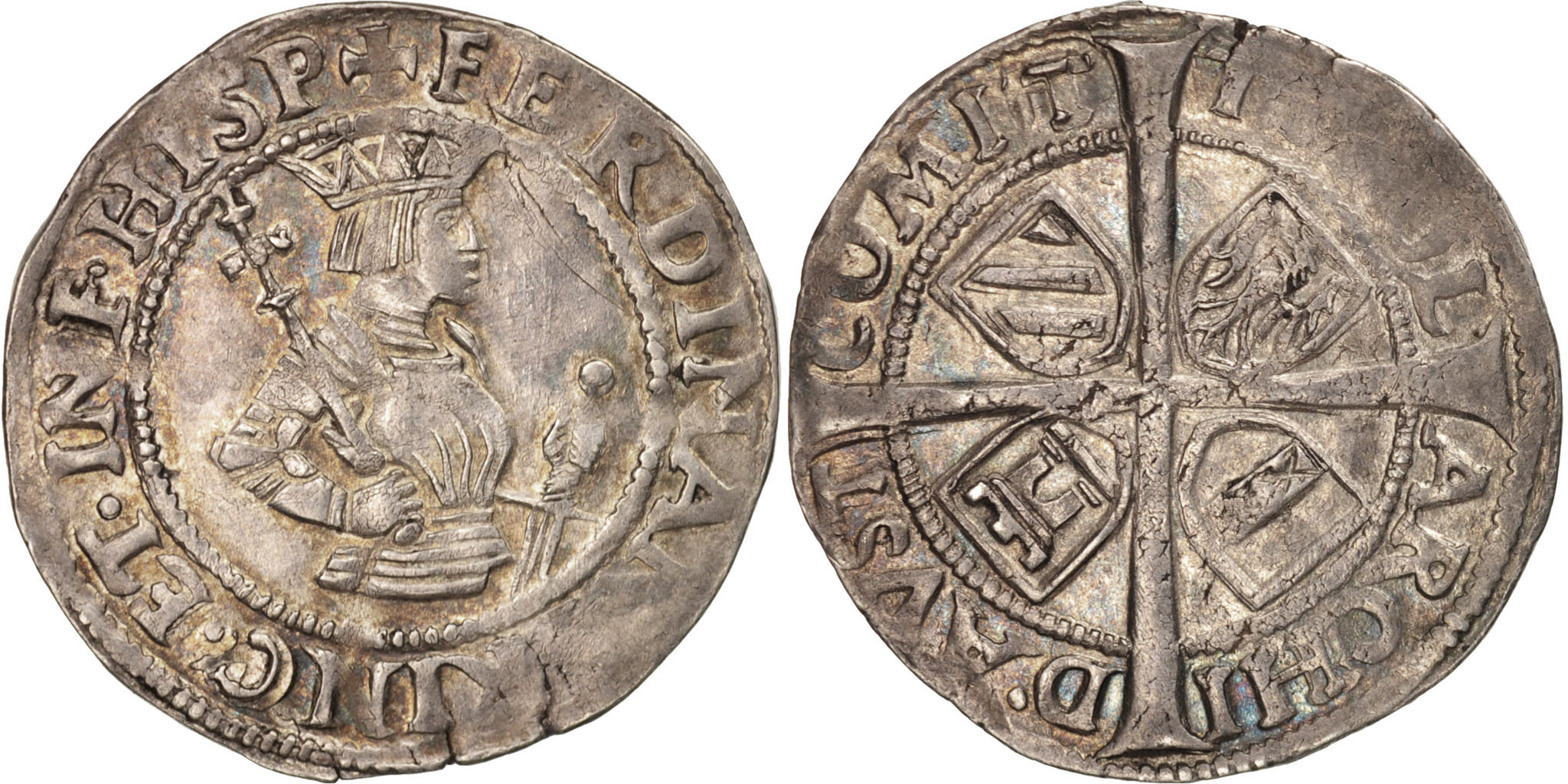 Austria, Ferdinand I, 6 Kreuzer, 1522-1530, Hall, Silver