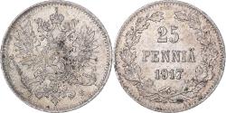 World Coins - Coin, Finland, Nicholas II, 25 Penniä, 1917, Helsinki, , Silver