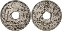 World Coins - France, 25 Centimes, Lindauer, 1914, Paris, Souligné, Nickel,