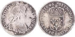 World Coins - Coin, France, Louis XIV, 1/12 Ecu à la mèche courte, 1645, Lyon,