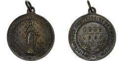 World Coins - France, Medal, Congrégation des enfants de Marie, 1898, Copper,
