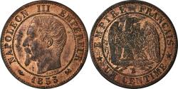 World Coins - Coin, France, Napoleon III, Napoléon III, Centime, 1855, Rouen,