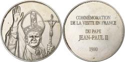 Us Coins - France, Medal, Commémoration de la visite en France du pape Jean-Paul II, 1980