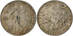World Coins - France, 50 Centimes, 1912, Paris, , Silver