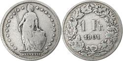 World Coins - Switzerland, Franc, 1901, Bern, Silver, , KM:24
