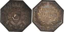 World Coins - France, Token, Savings Bank, Banque d'Escompte de Paris, 1878, Stern,