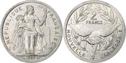 World Coins - New Caledonia, 2 Francs, 1989, Paris, Aluminum, , Lecompte:65, KM:14