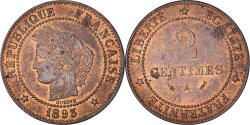 World Coins - Coin, France, Cérès, 2 Centimes, 1893, Paris, , Bronze, KM:827.1