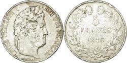 World Coins - Coin, France, Louis-Philippe, 5 Francs, 1845, Bordeaux,,Silver,KM 749.7
