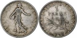 World Coins - France, Franc, Semeuse, 1904, Paris, Silver, , Gadoury:467, KM:844.1