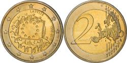 World Coins - Latvia, 2 Euro, 2015, 30 ans   Drapeau européen, , Bi-Metallic, KM:New