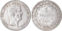World Coins - Coin, France, Louis-Philippe, 5 Francs, 1831, Lille, Tranche en relief