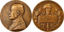 World Coins - France, Medal, Maréchal Foch, Valeur-Discipline, Prud'homme.G, , Bronze