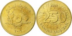 World Coins - Lebanon, 250 Livres, 2009, Aluminum-Bronze, , KM:36