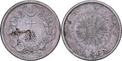 World Coins - Japan, Yoshihito, 10 Sen, Taishō Era, Yr. 4 (1915), Silver,