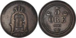 World Coins - Coin, Sweden, 5 Öre, 1891