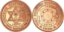World Coins - Canada, Token, Masonic, Owen Sound, Georgian Chapter, Chapter Penny,