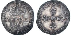 World Coins - Coin, France, Louis XIV, 1/4 Écu, frappé au marteau, 1/4 Ecu, 1645, Rennes