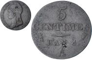 World Coins - France, Dupré, 5 Centimes, AN 4, Paris, , Copper, Gadoury:124