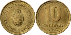 World Coins - Argentina, 10 Centavos, 1992, Aluminum-Bronze, , KM:107