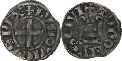 World Coins - France, Louis VIII-IX, Denier Tournois, 1223-1244, Billon,