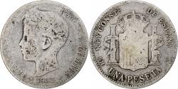 World Coins - Coin, Spain, Alfonso XIII, Peseta, 1902, Madrid, , Silver, KM:706