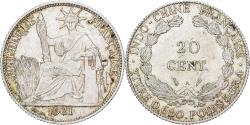World Coins - French Indochina, 20 Cents, 1921, Paris, Silver, , KM:17.1