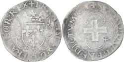 World Coins - France, François Ier, Douzain à la croisette, Turin, Billon,