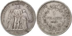 World Coins - Coin, France, Hercule, 5 Francs, 1848, Bordeaux, , Silver, KM:756.4
