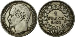 World Coins - Coin, France, Napoleon III, Napoléon III, Franc, 1852, Paris,