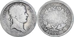 World Coins - Coin, France, Napoleon I, 2 Francs, 1808, Paris, , Silver, KM:680.1
