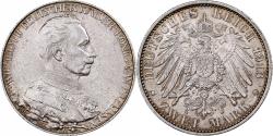World Coins - German States, PRUSSIA, Wilhelm II, 2 Mark, 1913, Berlin, Silver,