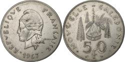World Coins - New Caledonia, 50 Francs, 1967, Paris, Nickel, , Lecompte:120, KM:7