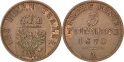World Coins - Coin, German States, PRUSSIA, Wilhelm I, 3 Pfennig, 1870, Berlin,