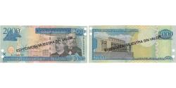 World Coins - Banknote, Dominican Republic, 2000 Pesos Oro, 2003, 2003, KM:174s2, UNC(64)