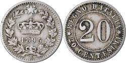 World Coins - Coin, Italy, Umberto I, 20 Centesimi, 1895, Rome, , Copper-nickel
