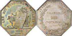 World Coins - France, Token, Notaires de l'Arrondissement de Vervins, 1836, Silver, Caqué