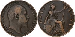 World Coins - Great Britain, Edward VII, 1/2 Penny, 1910, Bronze, , KM:793.2