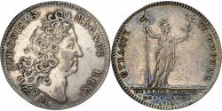 World Coins - France, Token, Louis XIV, Extraordinaire des Guerres, 1714, Silver,