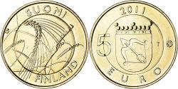 World Coins - Finland, 5 Euro, 2011, Savonia.Doré, , Aluminum-Bronze