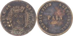 World Coins - token, France, Ville de Grenoble, association alimentaire, PAIN, 1850