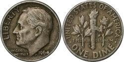 Us Coins - United States, Roosevelt, Dime, 1964, Denver, Silver, , KM:195