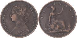 World Coins - Coin, Great Britain, Farthing, 1885