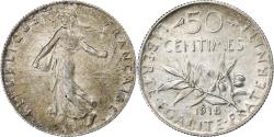 World Coins - France, 50 Centimes, Semeuse, 1918, Paris, Silver, , KM:854