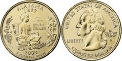 Us Coins - United States, Quarter, Quarter Dollar, 2007, U.S. Mint, Alabama 1819